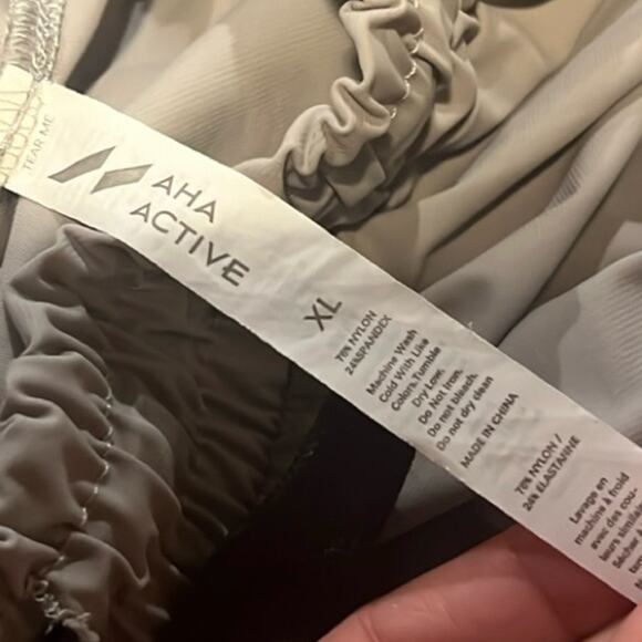 AHA Stay Cool High Rib Cargo Jogger Athletic Stretch Pants Grey size XL - Picture 5 of 7